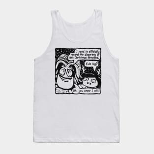 YULE LOG? (black on light) Tank Top